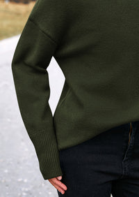 Long Sleeve Oversized Chunky Knitted Casual Turtleneck Sweaters