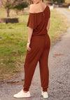 PRETTYGARDEN Dressy Off Shoulder Romper Spring Vacation Travel Lounge Outfits Clothes