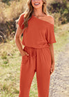 PRETTYGARDEN Dressy Off Shoulder Romper Spring Vacation Travel Lounge Outfits Clothes