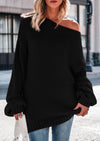 PRETTYGARDEN Women's Fall Oversized Sweaters Long Sleeve V Neck Dressy Casual Chunky Knit Loose Pullover Tops Winter Clothing