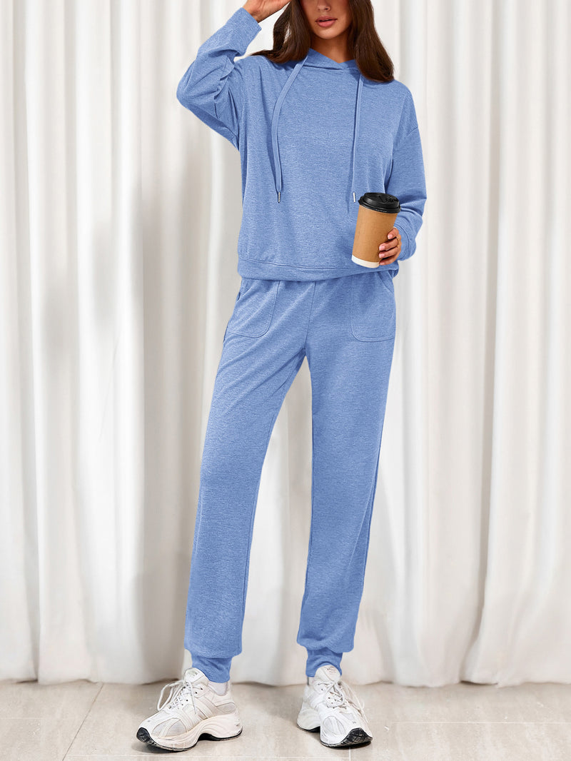 PRETTYGARDEN Women's Two Piece Outfits Sweatsuits Lounge Sets Hoodies Sweatshirt Joggers Sweatpants Fall Fashion Clothes