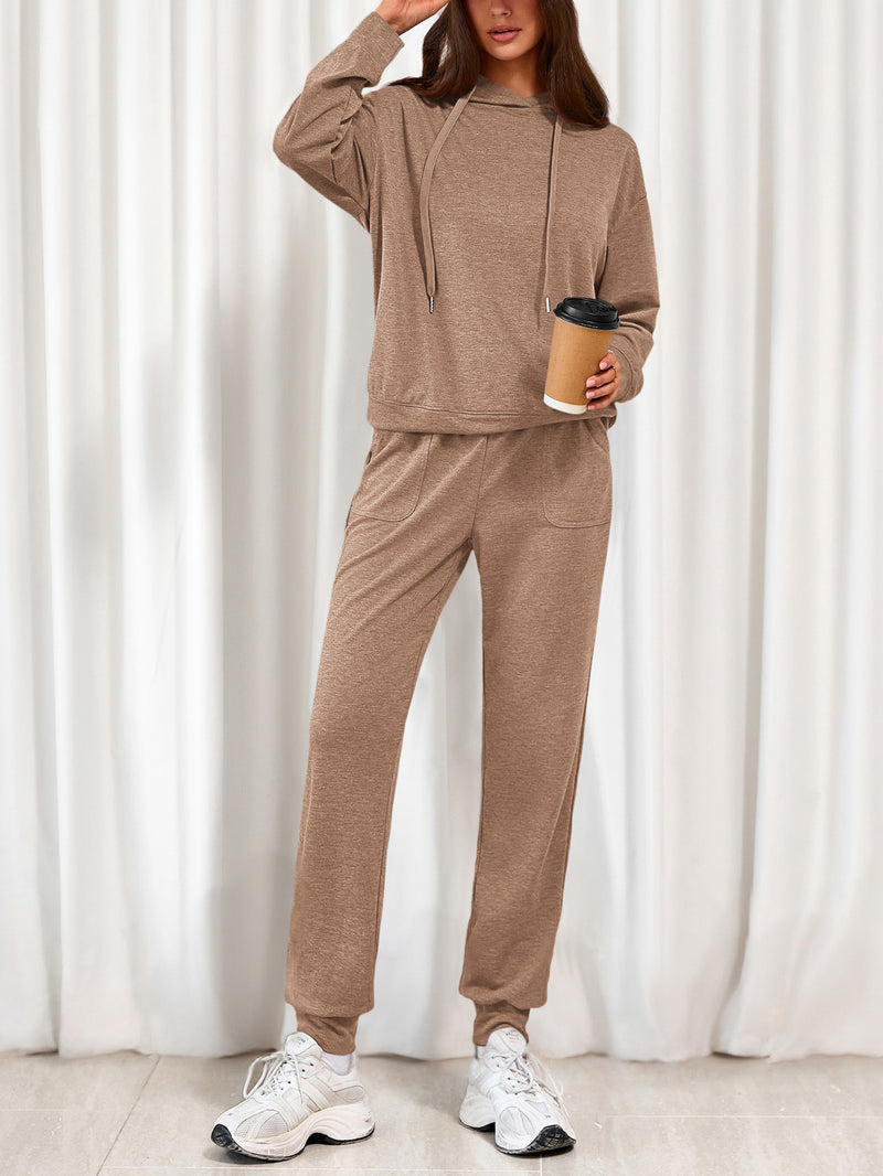 PRETTYGARDEN Women's Two Piece Outfits Sweatsuits Lounge Sets Hoodies Sweatshirt Joggers Sweatpants Fall Fashion Clothes