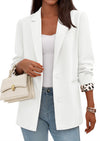 PRETTYGARDEN Blazers for Women Fall Work Office Suit Jackets Dressy Open Front Leopard Blazer Business Casual Outfits