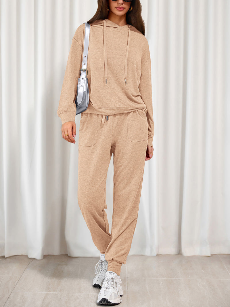 PRETTYGARDEN Women's Two Piece Outfits Sweatsuits Lounge Sets Hoodies Sweatshirt Joggers Sweatpants Fall Fashion Clothes