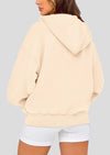 PRETTYGARDEN Women's Fall Oversized Hoodies Sweatshirt Long Sleeve Zip Up Pockets Loose Fit Y2K Winter Jackets Coat