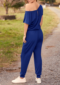 PRETTYGARDEN Dressy Off Shoulder Romper Spring Vacation Travel Lounge Outfits Clothes