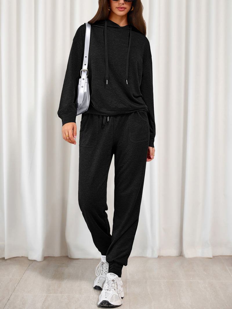 PRETTYGARDEN Women's Two Piece Outfits Sweatsuits Lounge Sets Hoodies Sweatshirt Joggers Sweatpants Fall Fashion Clothes