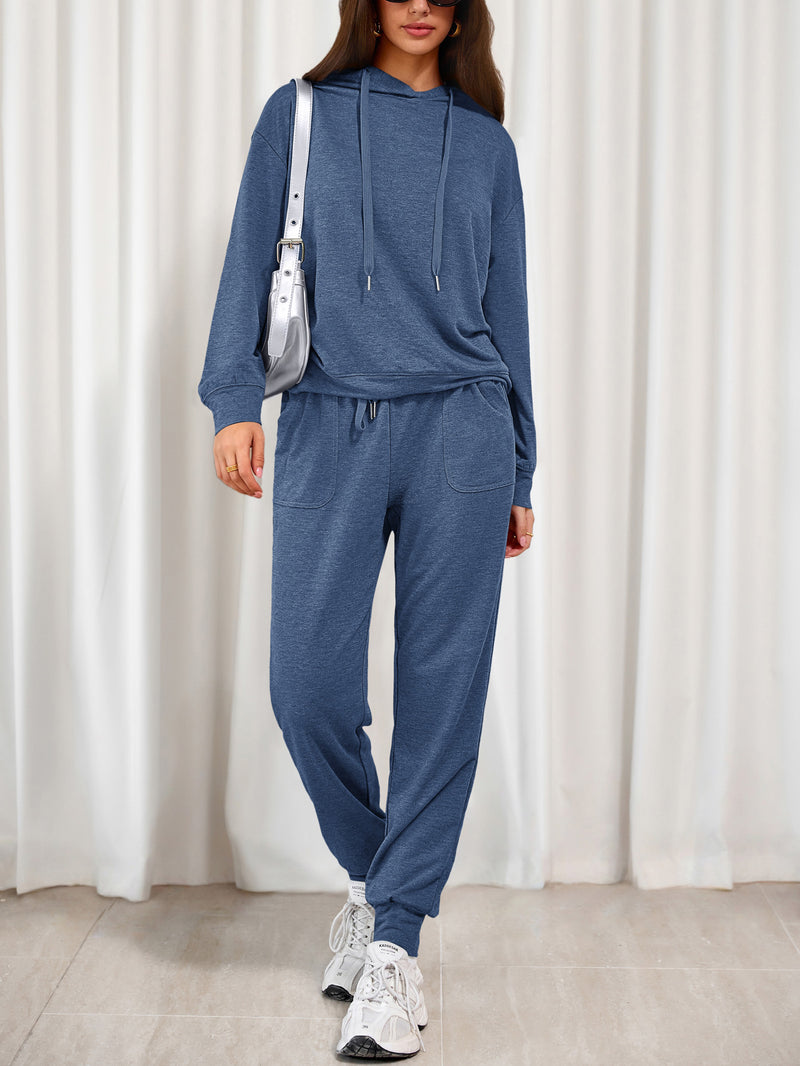 PRETTYGARDEN Women's Two Piece Outfits Sweatsuits Lounge Sets Hoodies Sweatshirt Joggers Sweatpants Fall Fashion Clothes