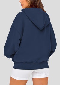 Zip Up Long Sleeve Loose Fit Y2K Casual Hoodies Cardigan