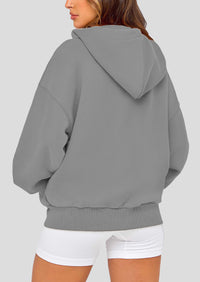 Zip Up Long Sleeve Loose Fit Y2K Casual Hoodies Cardigan