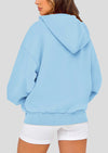 PRETTYGARDEN Women's Fall Oversized Hoodies Sweatshirt Long Sleeve Zip Up Pockets Loose Fit Y2K Winter Jackets Coat
