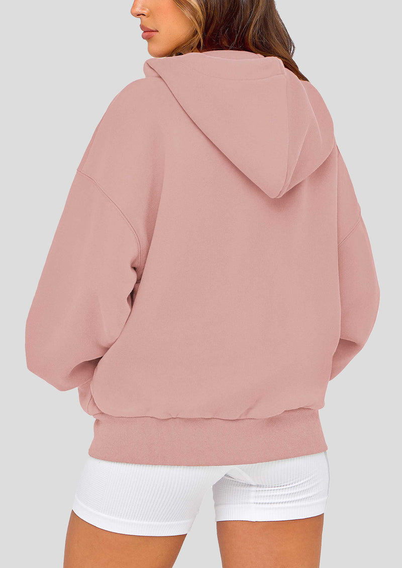 PRETTYGARDEN Women's Fall Oversized Hoodies Sweatshirt Long Sleeve Zip Up Pockets Loose Fit Y2K Winter Jackets Coat