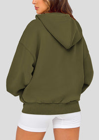 Zip Up Long Sleeve Loose Fit Y2K Casual Hoodies Cardigan