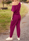 PRETTYGARDEN Dressy Off Shoulder Romper Spring Vacation Travel Lounge Outfits Clothes