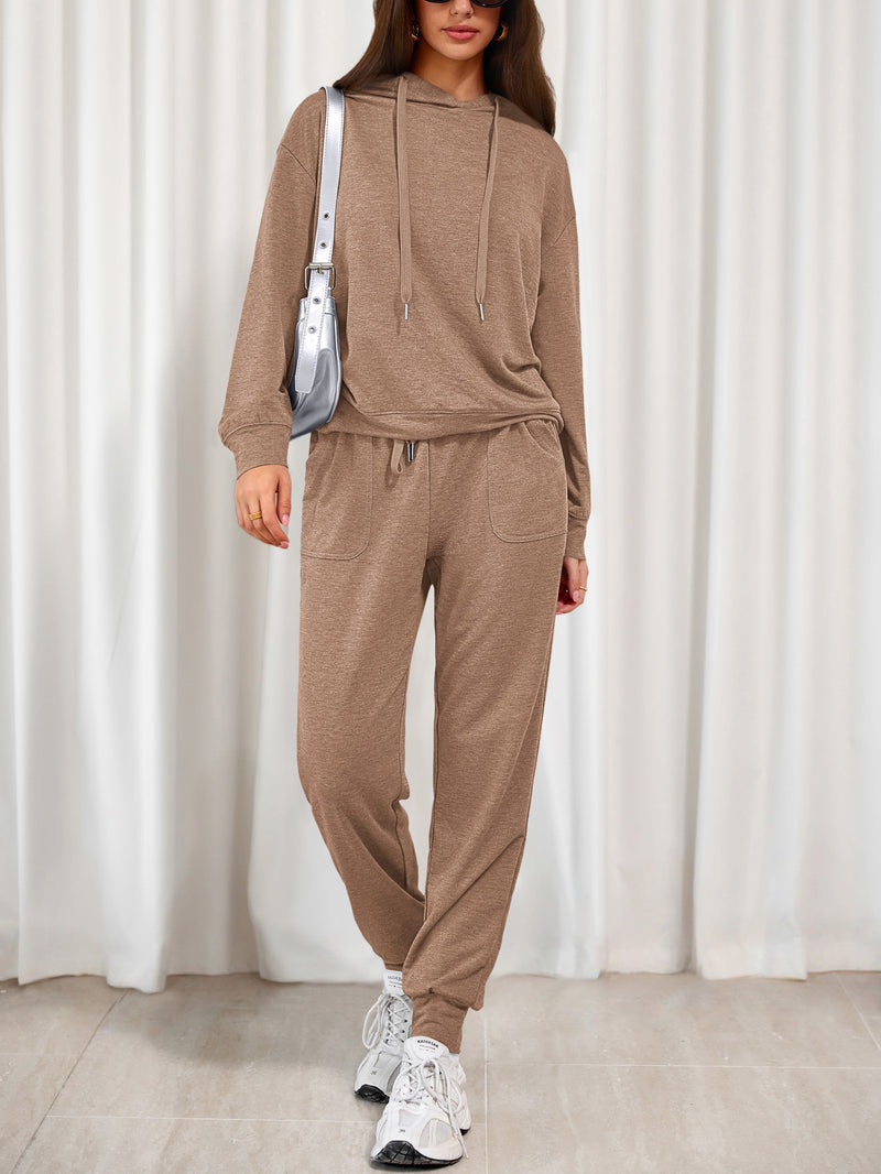 PRETTYGARDEN Women's Two Piece Outfits Sweatsuits Lounge Sets Hoodies Sweatshirt Joggers Sweatpants Fall Fashion Clothes