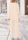 PRETTYGARDEN Women's 2 Piece Outfits Casual Short Sleeve Pullover Tops and Wide Leg Pants Lounge Sets Tracksuits