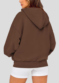 Zip Up Long Sleeve Loose Fit Y2K Casual Hoodies Cardigan