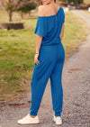 PRETTYGARDEN Dressy Off Shoulder Romper Spring Vacation Travel Lounge Outfits Clothes