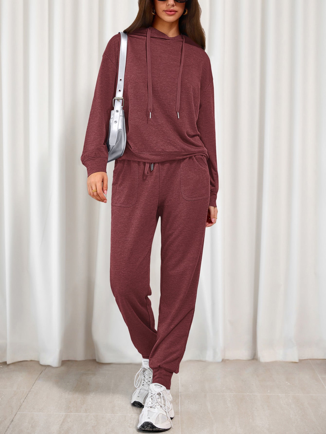 PRETTYGARDEN Women's Two Piece Outfits Sweatsuits Lounge Sets Hoodies Sweatshirt Joggers Sweatpants Fall Fashion Clothes