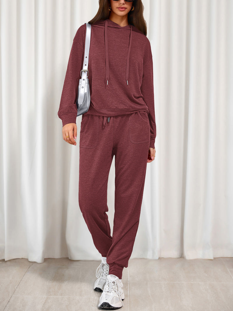 PRETTYGARDEN Women's Two Piece Outfits Sweatsuits Lounge Sets Hoodies Sweatshirt Joggers Sweatpants Fall Fashion Clothes