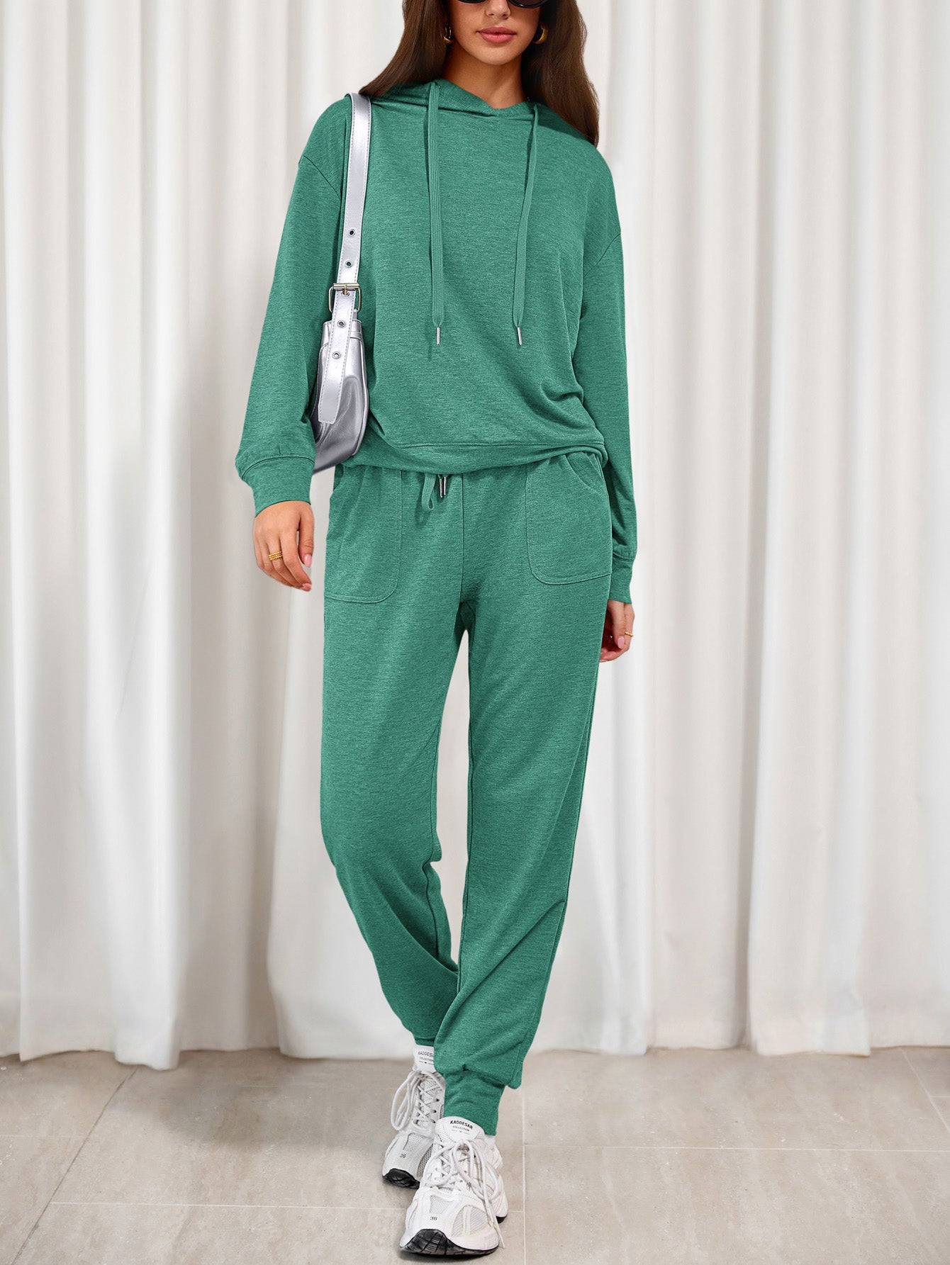 PRETTYGARDEN Women's Two Piece Outfits Sweatsuits Lounge Sets Hoodies Sweatshirt Joggers Sweatpants Fall Fashion Clothes