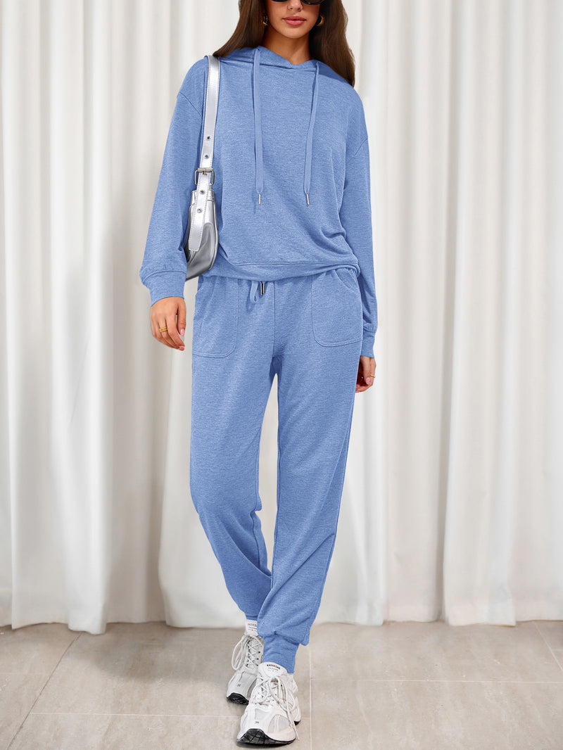 PRETTYGARDEN Women's Two Piece Outfits Sweatsuits Lounge Sets Hoodies Sweatshirt Joggers Sweatpants Fall Fashion Clothes