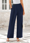 Wide Leg High Waisted Business Casual Work Pants
