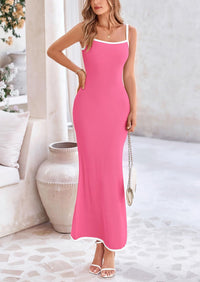 Bodycon Spaghetti Strap Wear Sleeveless Beach Maxi Dresses