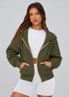 PRETTYGARDEN Hoodies For Women Sweatshirt Zip Up Hoodie Fall Fashion Trendy Long Sleeve Jackets Winter Clothing Outfits