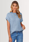 PRETTYGARDEN Women's Sweater Vest Summer Short Sleeve Tops Casual Crewneck Knit Oversized Pullover Trendy Spring Outfits