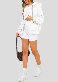 Zip Up Long Sleeve Loose Fit Y2K Casual Hoodies Cardigan