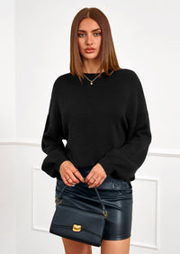 PRETTYGARDEN Women's Fall Oversized Sweaters Dressy Casual Long Sleeve Chunky Knit Winter Pullover Tops Holiday Outfits PRETTYGARDEN