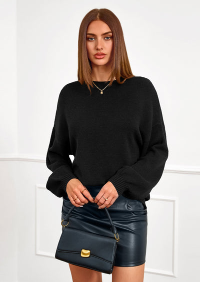 PRETTYGARDEN Women's Fall Oversized Sweaters Dressy Casual Long Sleeve Chunky Knit Winter Pullover Tops Holiday Outfits PRETTYGARDEN