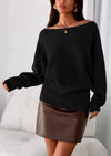 PRETTYGARDEN Women Off The Shoulder Sweater Fall Trendy Long Batwing Sleeve Knit Pullover Going Out Tops Winter Clothing