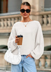 PRETTYGARDEN Fall Sweaters for Women Oversized Boat Neck Pullover Long Sleeve Knit Tops Cozy Winter Fashion Clothing