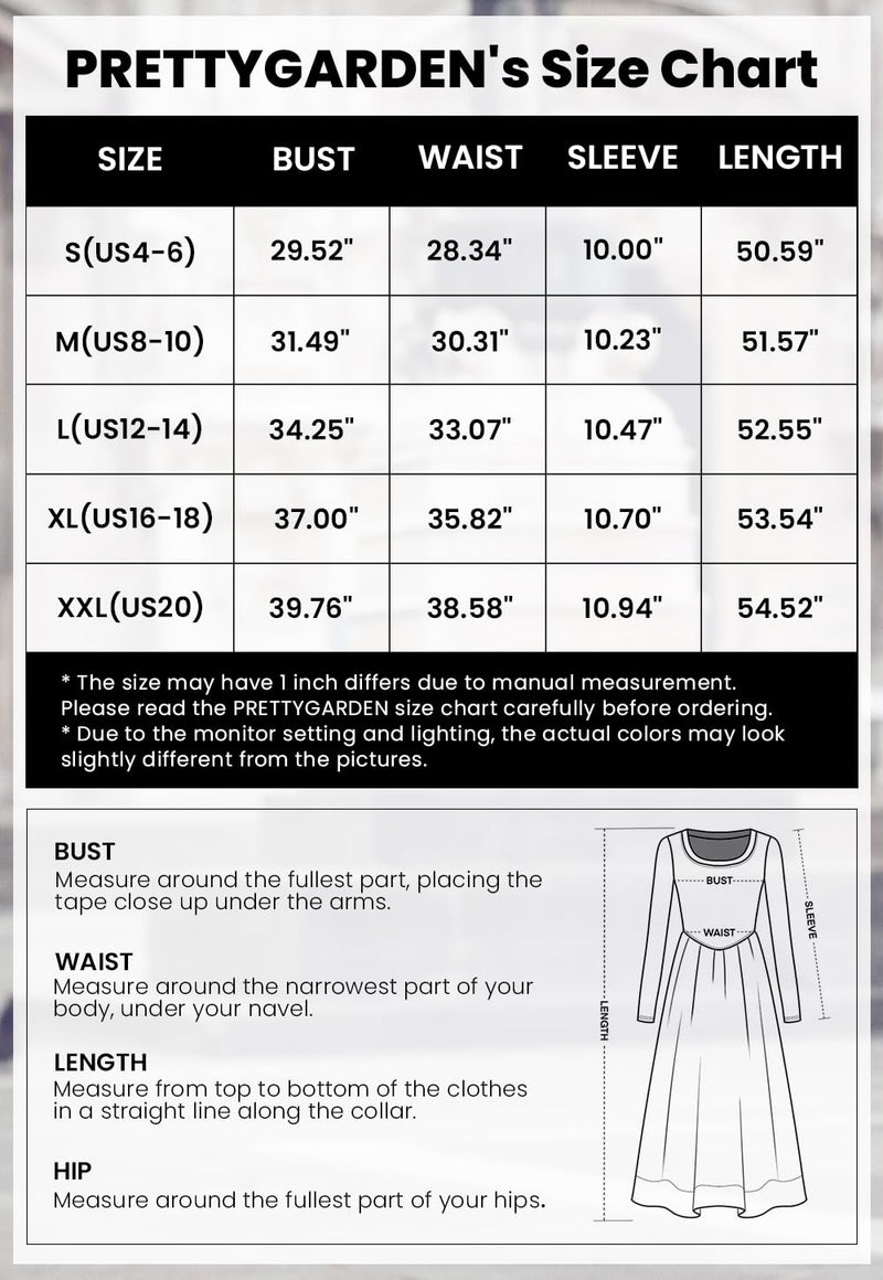PRETTYGARDEN Women's Casual Summer Maxi Dress Short Sleeve Swiss Dot V Neck Smocked Long Flowy Beach Dresses