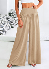 High-Waisted Flowy Palazzo Pant With Pockets