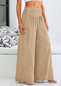 High-Waisted Flowy Palazzo Pant With Pockets