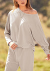 PRETTYGARDEN Women's Fall 2 Piece Lounge Set Long Sleeve Tops Ribbed Pants Spring Matching Sweatsuit Travel Outfits Clothes