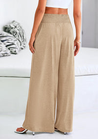 High-Waisted Flowy Palazzo Pant With Pockets