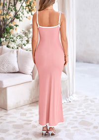 Bodycon Spaghetti Strap Wear Sleeveless Beach Maxi Dresses