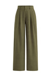 PRETTYGARDEN Women's Summer Elastic High Waisted Work Pants Straight Leg Dressy Business Casual Trousers Slacks Pockets