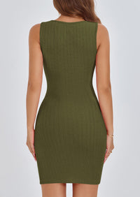 Sleeveless Bodycon Casual Mini Dress