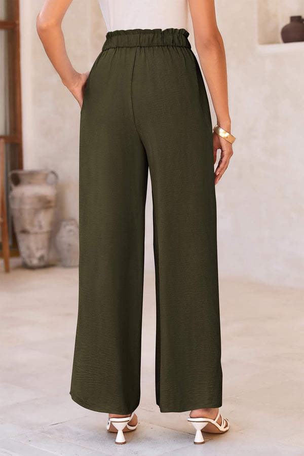 Wide Leg High Waisted Loose Pants