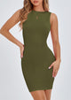 Sleeveless Bodycon Casual Mini Dress