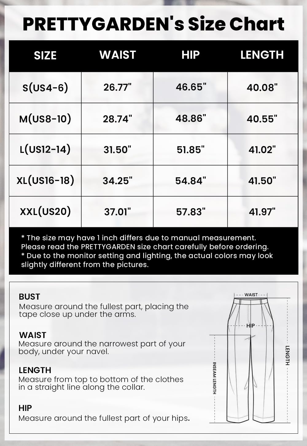 PRETTYGARDEN Women's Summer Wide Leg Palazzo Pants High Waisted Flowy Pockets Trendy Casual Lounge Boho Beach Trousers