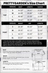 PRETTYGARDEN Women's Summer 2 Piece Cover up Knit Swimsuit Short Sleeve Tops Shorts Sets Bathing Suit Beach Outfits