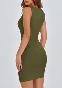 Sleeveless Bodycon Casual Mini Dress