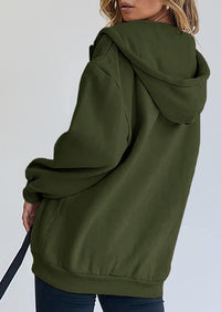 Long Sleeve Zip Up Y2K Hoodies With Pockets
