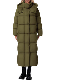 PRETTYGARDEN Women's Winter Long Puffer Coats Hooded Zip Up Casual Thickened Down Jackets Trendy Warm Clothes Outerwear